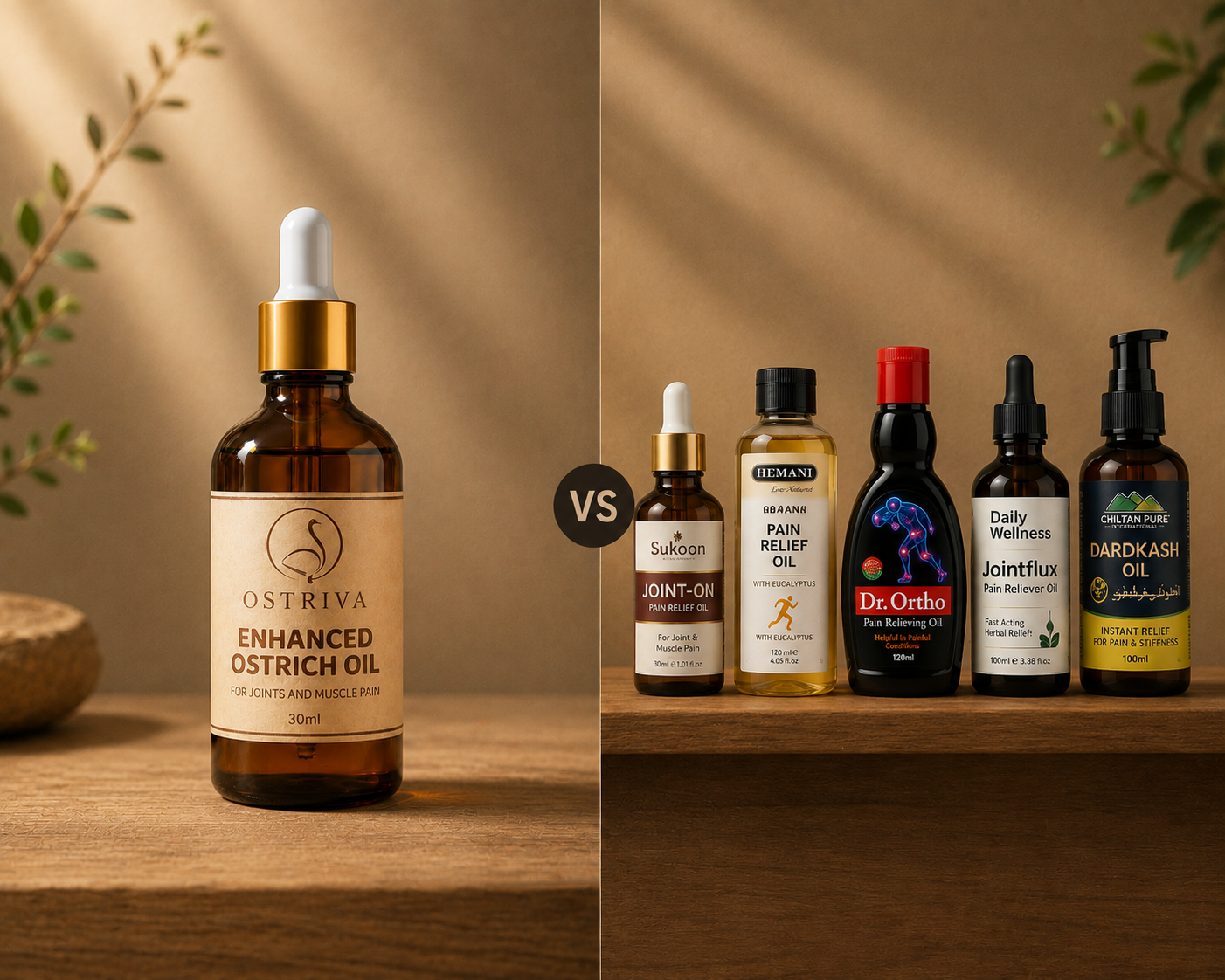 Ostriva VS Other Pain Relief Oils: Why Ostrich Oil is better?