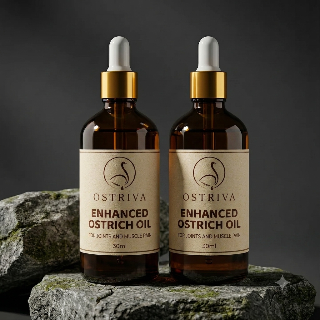 Bundle Pack Enhanced Ostrich Oil For Muscle & Joint Pain