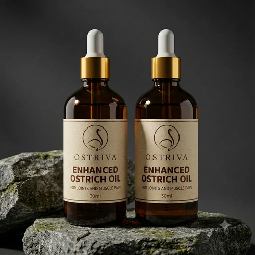 Bundle Pack Enhanced Ostrich Oil For Muscle & Joint Pain